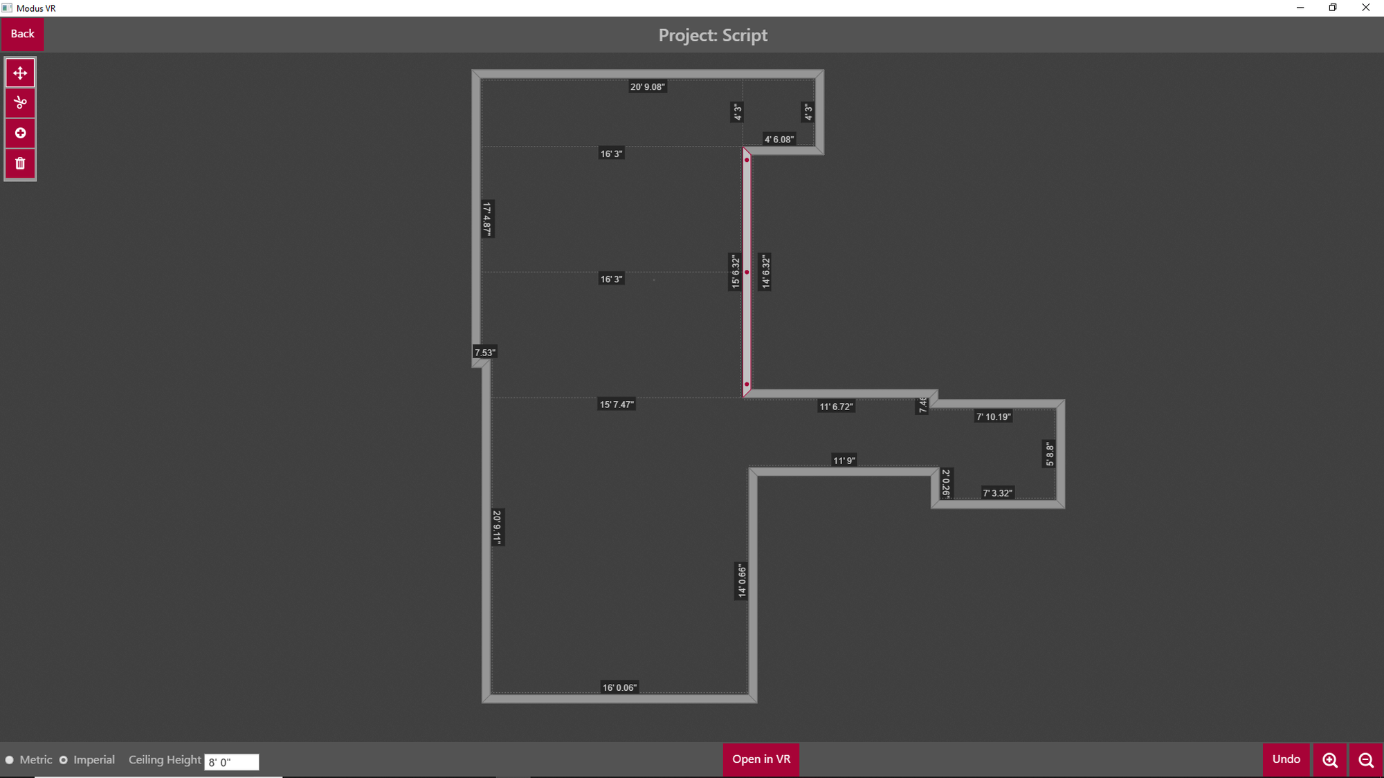 2D Floor Plan Editor