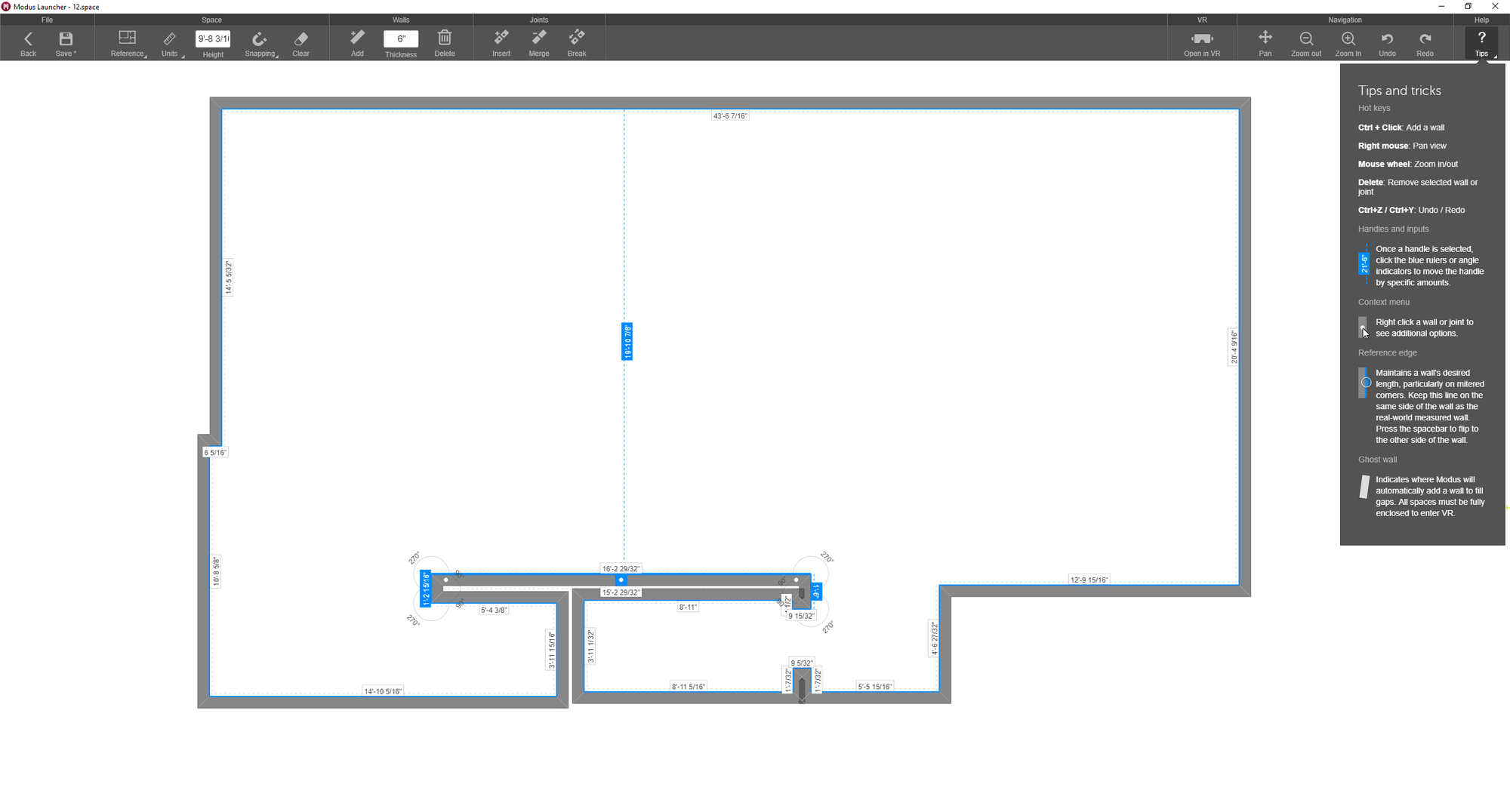 Updated floor plan editor