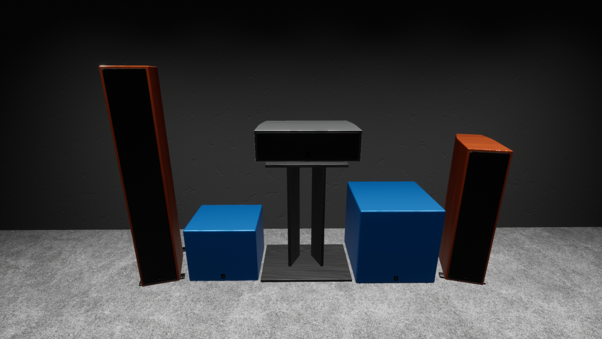 resizeable generic speakers and subs